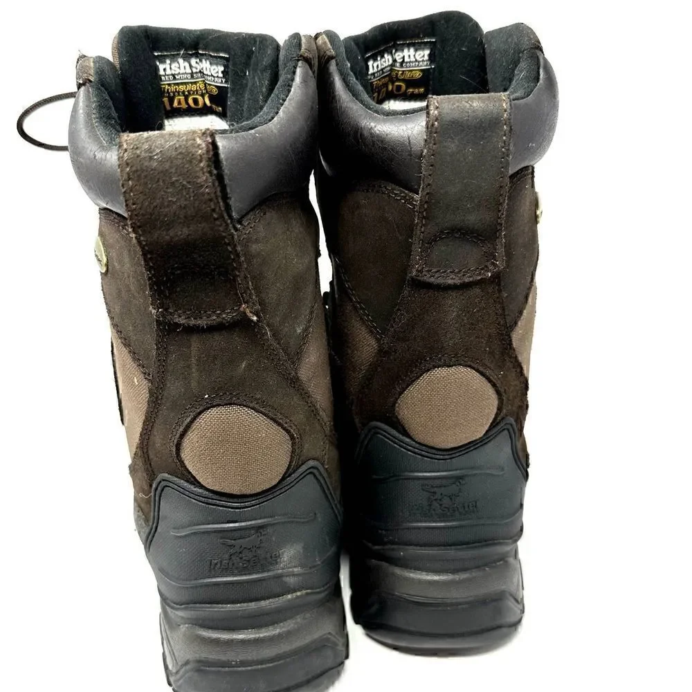 Irish Setter Red Wing Mens Snow Tracker Pac 1400 Gram Work Boots Size 9 Width EE